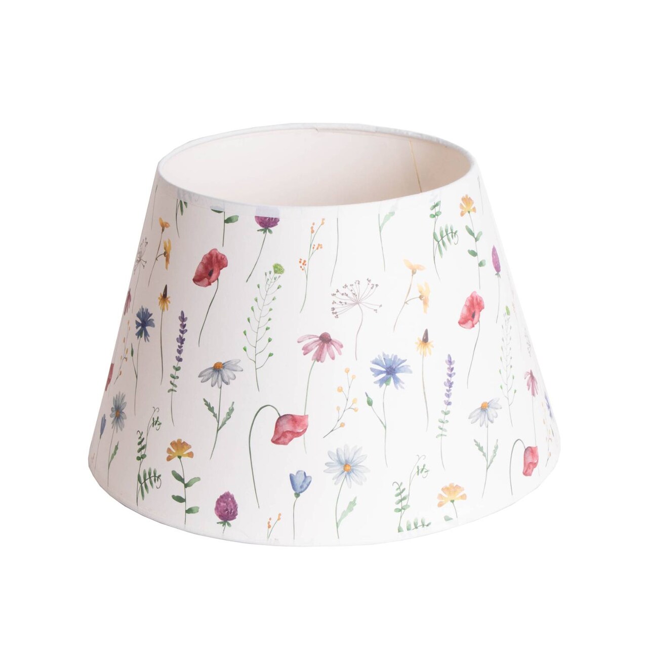 Aladdin Parchment Lampshade Wildflower Design Lamp Shade for 14 inch Base